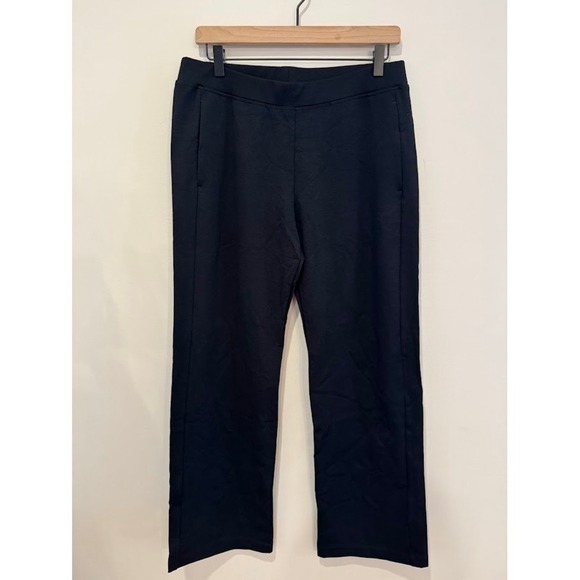 American Giant Black Straight Ponte Pants Made in USA Size Medium - Picture 2 of 13